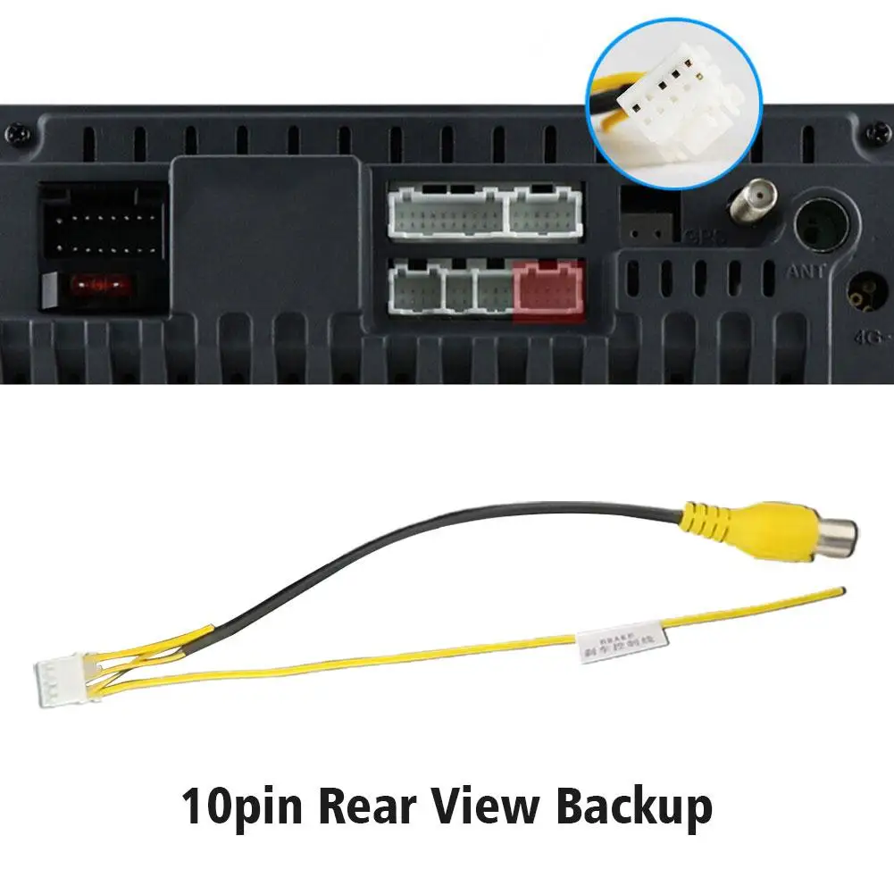 1 шт. 10-контактный кабель камеры заднего вида RCA для авто стерео Android радио DVD-плеер автомобильный мультимедийный монитор