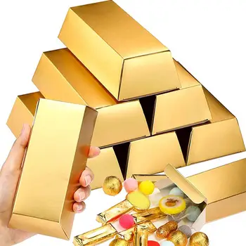10 шт. Бумажные коробки для конфет Золотые коробки для вечеринок Пиратская тема Принадлежности для вечеринок