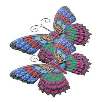 2 шт. Настенная подвеска в форме бабочки Металлический 3D Бабочка Настенное украшение для дома