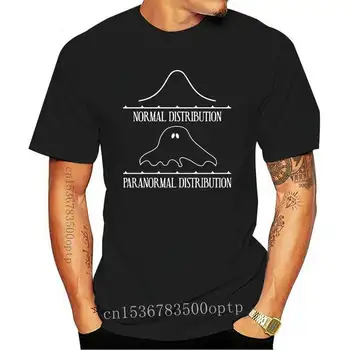 2022 Мужская футболка Нормальное и паранормальное распределение Математический график Призрачная футболка Женская футболка