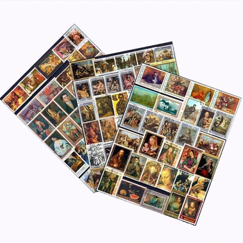 240 шт. Все разные темы Знаменитая печать неиспользованных почтовых марок с почтовым штемпелем для коллекционирования