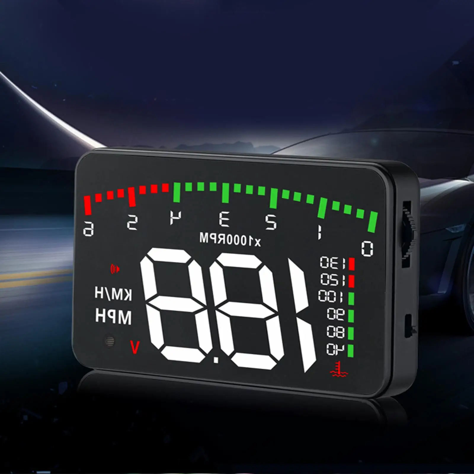 3,5 дюйма HUD проекционный проекционный дисплей A900 OBD2 для легковых автомобилей Грузовики Двигатель Обороты в минуту