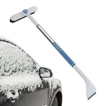 33 дюйма Зимний автомобиль Снегоочистительная лопата Выдвижной скребок для льда Автомобильное лобовое стекло Снежная щетка Эргономичная ручка Съемная