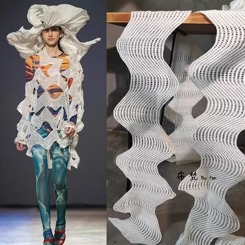 3M Изогнутыйвогнутый дизайн креативности, выдолбленная текстура кружева, одежда DIY аксессуары дизайнерская ткань для пэчворка