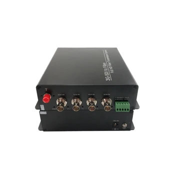 4-канальный мультиплексор 3G SDI через видео/аудио оптоволоконный преобразователь в 3G SDI ЦЕНА
