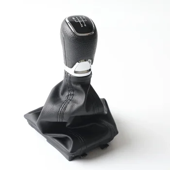 5 6-ступенчатая автомобильная ручка переключения передач Giator Кожаный чехол для головы рычага багажника для Skoda Octavia A7 Mk3 2014 2015 2016 2017
