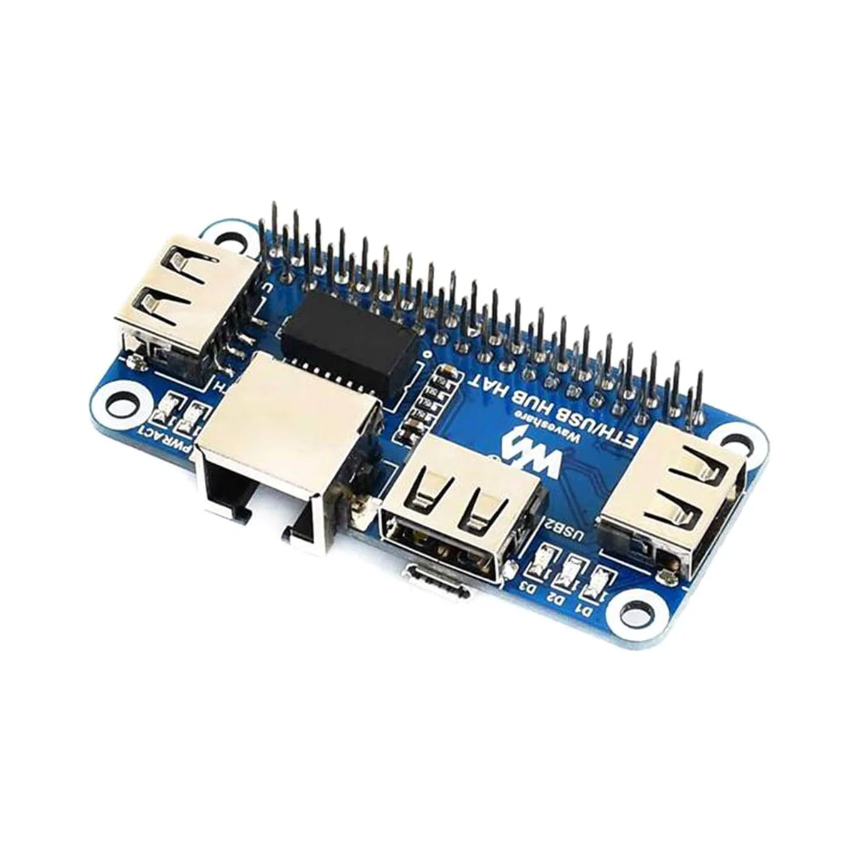 5V RJ45 Ethernet USB HUB Module HAT Expansion Board Shield Starter Kit для RPI Raspberry Pi Zero W WH 2W 2 3B Plus