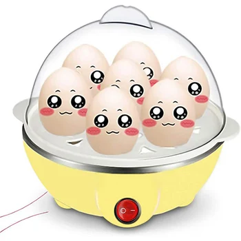7 яиц Пароварка Многофункциональная быстрая электрическая яйцеварка Автоматическое отключение Универсальные инструменты для приготовления омлета Кухонная утварь Завтрак