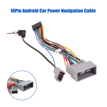 Android Автомобильный навигационный кабель с питанием 16-контактный модифицированный линейный адаптер для Honda Fit CITY CRV / HRV JAZZ Аксессуары для ремней безопасности