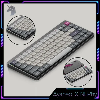 Ayaneo X Nuphy Air75 Механическая клавиатура Беспроводные игровые клавиатуры 3 режима 2.4G Bluetooth Проводная клавиатура Gateron Switch Низкий профиль