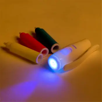 B36C Невидимая ручка УФ-свет Ручка 3 флуоресцентных цвета Забавная ручка для детского подарка