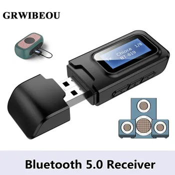 Bluetooth 5.0 приемник передатчик беспроводной аудиоадаптер с EDR ЖК-дисплей 3,5 мм 3,5 AUX для автомобильного ПК наушники MicTV