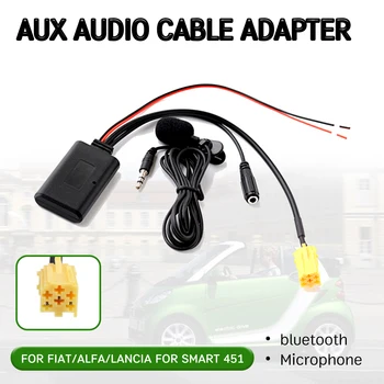 bluetooth Aux Receiver Кабель Адаптер с микрофоном для Alfa Romeo 159 для Fiat Grande Punto для 6-контактного аудио CD головного устройства