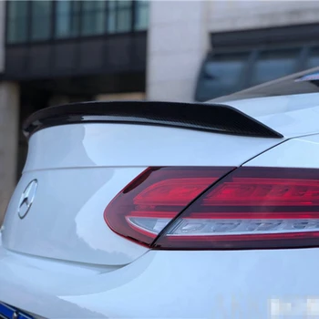 C-Class 2DOORS Carbon Fiber / черный V-образный спойлер заднего багажника ДЛЯ Mercedes Benz W205 Coupe 2015+ C63 C200 C250 C350