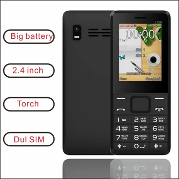 EAИЛИ 2G GSM 2,4-дюймовый экран Функция Телефон Двойная SIM-карта 3000 мАч большая батарея Клавиатура Телефон с сильным светом Фонарик