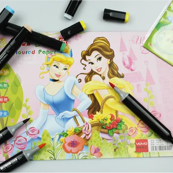 Finecolour EF102 Двухголовая мягкая кисть Профессиональные маркеры для рисования эскизов Ручка для офисных школьных принадлежностей Многофункциональный