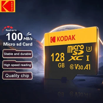 Kodak 100% новая оригинальная карта памяти Micro SD 128 ГБ до 100 МБ/с Class 10 SD Карта оригинальной SD Карта памяти для телефона Планшет Камера
