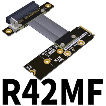 M.2 NVMe - PCIe3.0 x4 Удлинительный кабель Riser для графического процессора, видеокарты и карты захвата для расширения M.2