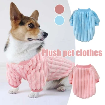Pet Маленькая одежда для собак Чихуахуа Йорки Сиба-ину Пальто Мягкая рубашка для собак Теплый щенок Кошка Милый свитер Куртка Пуловер Джемпер