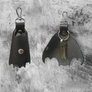PU кожа летучая мышь в форме ключа чехол для ключей простые мужчины женщины держатель ключей органайзер сумка домработница автомобильный чехол для ключей мини-брелок сумка для ключей