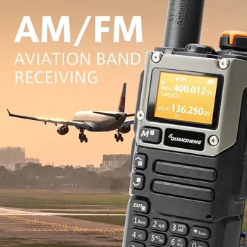 QUANSHENG UV-K6 UV-K5(8) Рация NOAA Weather Alert Многодиапазонный передающий и принимающий AM/FM авиационный диапазон