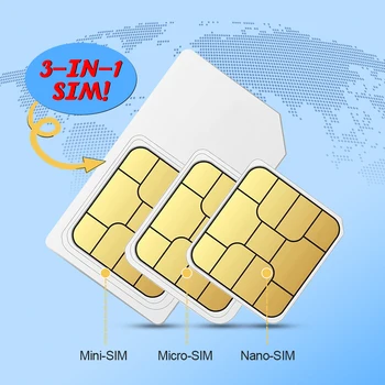  SIM-карта для передачи данных на 1-15 дней 600 МБ / 1,8 Гбит/с для мобильных телефонов SIM-карта 3-в-1 4G Wi-Fi Безлимитный интернет для Южной Кореи