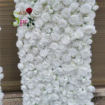 SPR 3D высококачественный свадебный фон для сцены искусственная стена из цветов розы для украшения