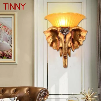  TINNY Современный настенный светильник со слоном Персонализированный и креативный свет для гостиной Спальня Прихожая Украшение прохода