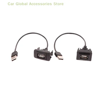  Автомобильная приборная панель Скрытый монтаж USB Панель Удлинитель Кабель Адаптер Розетка Для Vigo RAV4 Toyota Vios Levin