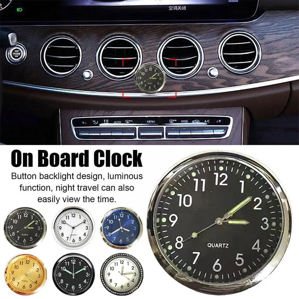 В Авто Мини Светящиеся Автомобильные Часы Автомобили Внутренняя Автомеханика Орнамент Часы Портативные Часы На Часах Цифровые Кварцевые S M0F0