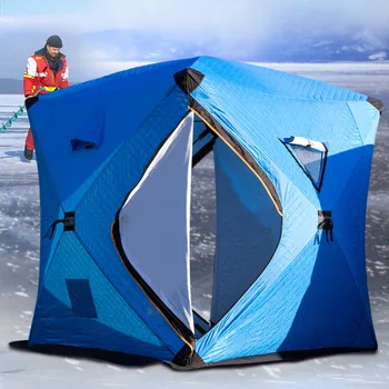 Высококачественные наружные водонепроницаемые утолщенные и хлопковые палатки для подледной рыбалки рыболовный домик зимняя палатка для рыбалки