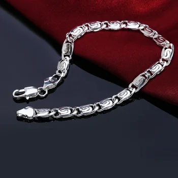Горячий популярный 925 стерлинговый серебро ретро креативность цепочка браслеты для женщин мода свадебная вечеринка рождественские подарки роскошные ювелирные изделия