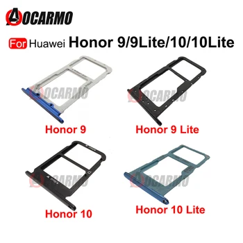  Держатель лотка для SIM-карты Huawei Honor 10 Lite Держатель слота для SIM-карты Адаптер Разъем для Huawei Honor 9 / 9 Lite Запасная часть