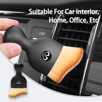 Для Infiniti Инструмент для чистки салона автомобиля Мягкая щетка Аксессуары для удаления пыли FX35 Q30 G37 QX70 G35 QX50 QX60 QX80 QX30 JX35 G25