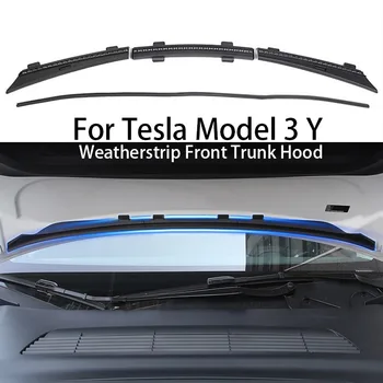  для Tesla Model 3 Y Уплотнитель Передний капот багажника Шасси Воздухозаборник Защитная крышка Уплотнительные полосы Водонепроницаемая полоса Аксессуары