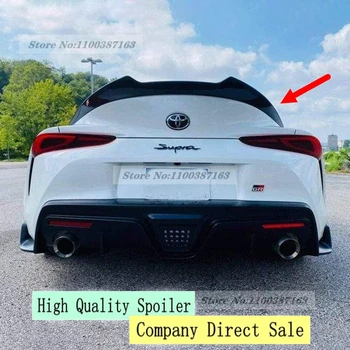 для Toyota Supra A90 2019-2021 Автостайлинг Углеродное волокно / FRP Задний спойлер Багажник Крыло багажника