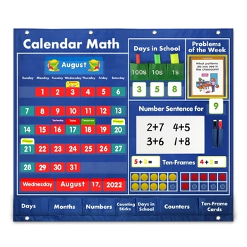 Календарь Карманная таблица Математическая карманная таблица для детей в возрасте 3+, Классная карманная таблица Учебные пособия для подсчета дат