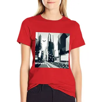 Летняя женская модная футболка Женская горячая Yt Coming to TownStreet O-образный вырез Топы с коротким рукавом
