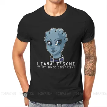 Лиара - моя космическая подруга TShirt Mass Effect Commander Shepard Asari Game Высокое качество Новый дизайн Подарочная одежда Футболка Вещи
