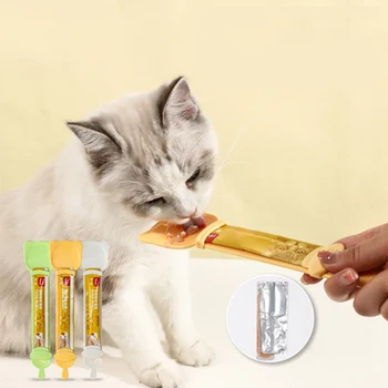  Ложка для кормления Cat Food Grade с выдвижным экструдером для выжима жидкой пищи Easy Cat Food Корм Ложка для кормления