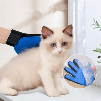  Массаж домашних животных Перчатки для ванны Чистящие средства для ухода за шерстью домашних животных Удаление волос пятью пальцами Дрочащие перчатки для кошек Перчатки для домашних животных