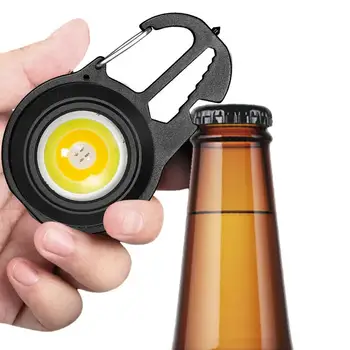 Мини-фонарик с зажимом Светодиодный фонарик Перезаряжаемый магнитный фонарик с зажимом и открывалкой для бутылок Открывалка для бутылок 7 режимов