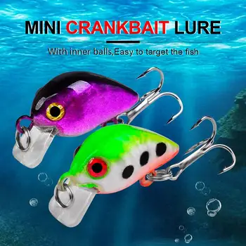  Набор рыболовных приманок Mini Minnow Bait Kit Kit Kit 3 см 1,5 г Крэнки с крючком Бионическая приманка для морской пресноводной искусственной приманки Набор