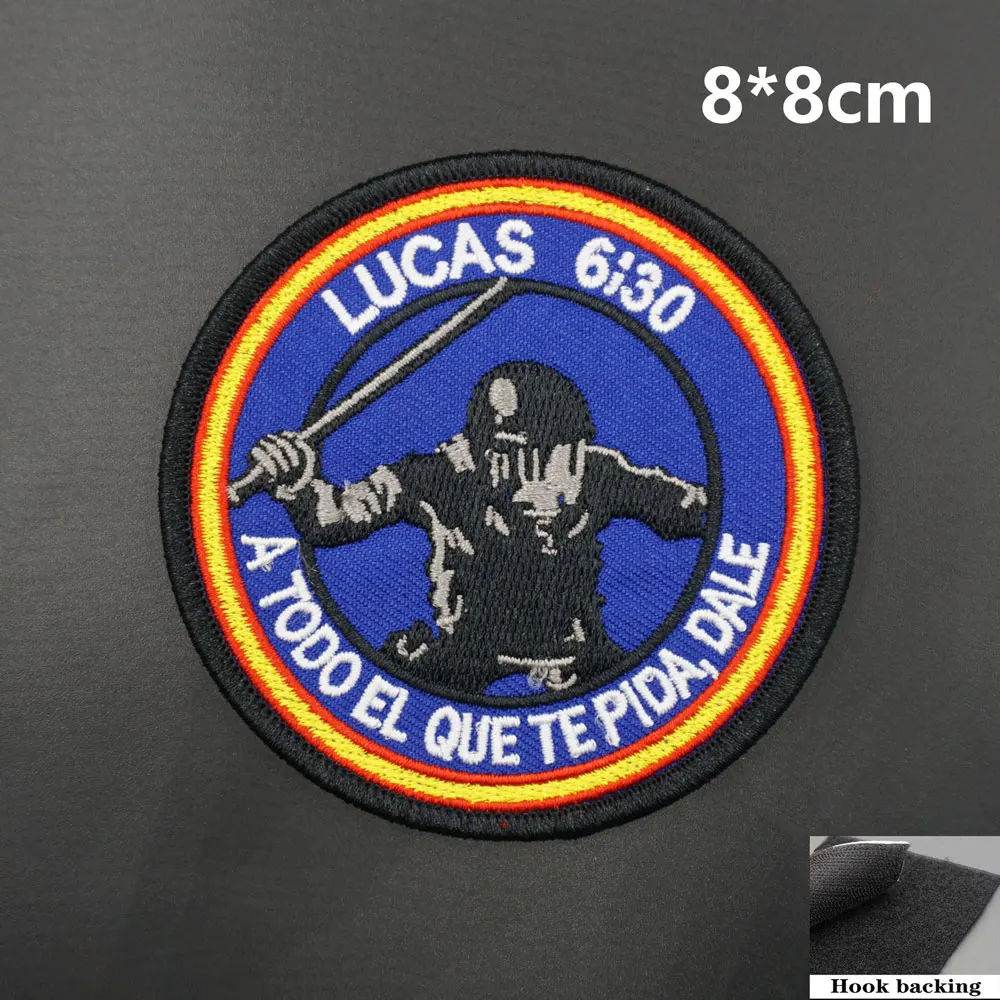 Нашивки для вышивки LUCAS JUAN MATEO с крючковой подложкой