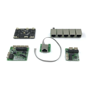 Неуправляемый 5-портовый модуль промышленного Ethernet 10/100 Мбит/с Материнская плата Ethernet Печатная плата Ethernet OEM Порты с автоматическим определением