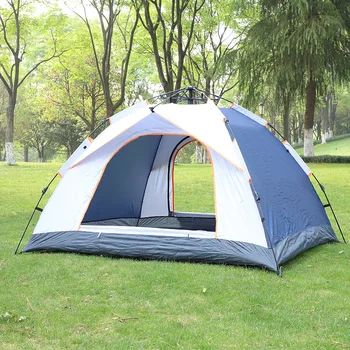 Новая палатка на открытом воздухе, автоматическое семейное снаряжение для кемпинга, двухместная однослойная палатка