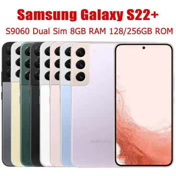 Оригинальный разблокированный Samsung Galaxy S22 Plus 5G S9060 Dual Sim S22+ 6,6-дюймовый ROM 128/256 ГБ ОЗУ 8 ГБ Snapdragon NFC Восьмиядерный сотовый телефон