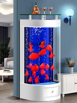  Полукруг Гостиная Небольшой аквариум Автоматический циркуляционный фильтр Аквариум