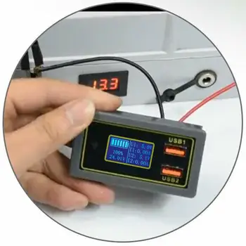  постоянного тока Многофункциональный монитор батареи Измеритель, ЖК-дисплей Цифровой вольтметр тока Система амперметра