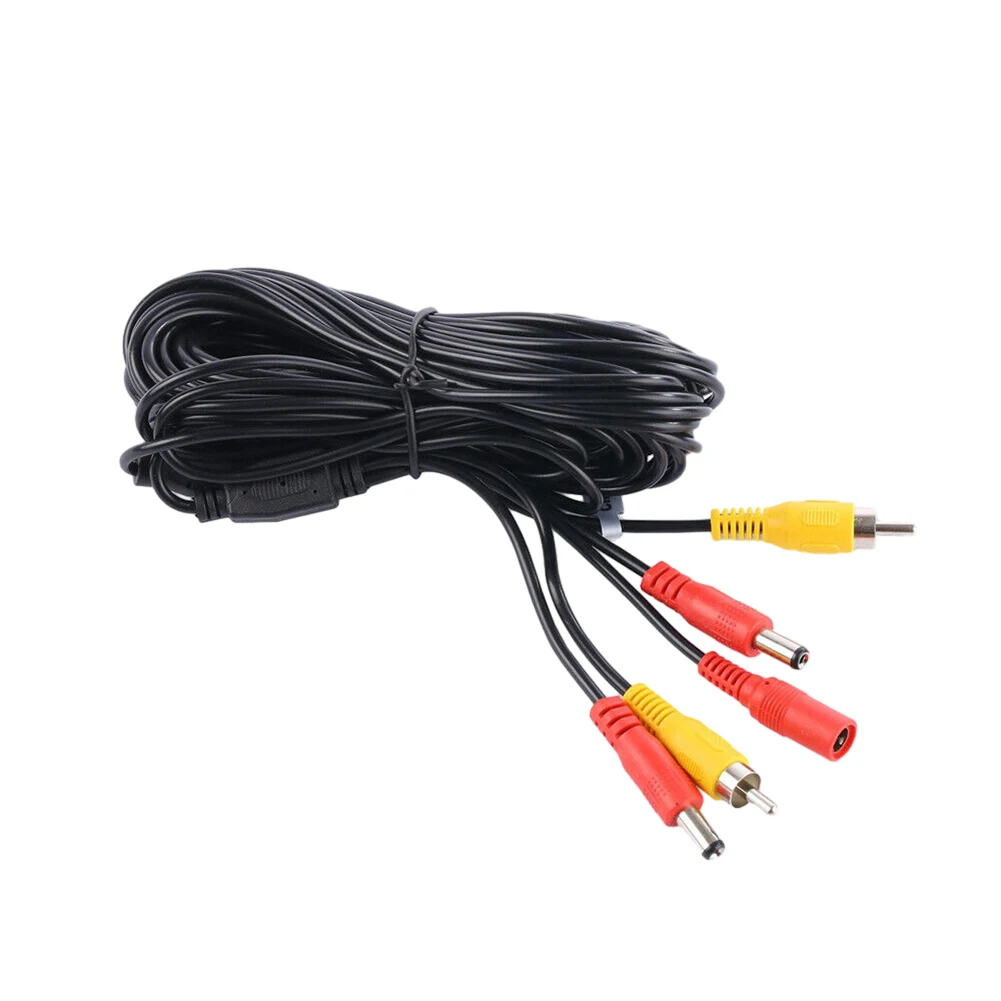 Прочный и практичный автомобильный удлинительный кабель RCA DC video AV длиной 7 м, подходит для большинства автомобилей, прост в использовании и подключается и играет